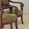 Pair of French Empire Period Mahogany Ormolu Armchairs ~ Fauteuils