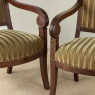 Pair of French Empire Period Mahogany Ormolu Armchairs ~ Fauteuils