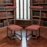 Pair 19th Century French Walnut Neogothic Prayer Kneelers