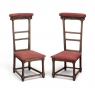 Pair 19th Century French Walnut Neogothic Prayer Kneelers