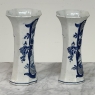 Set of Five 18th Century Dutch Delft Biblical-Themed Garniture Vases