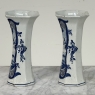 Set of Five 18th Century Dutch Delft Biblical-Themed Garniture Vases