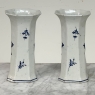 Set of Five 18th Century Dutch Delft Biblical-Themed Garniture Vases