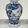 Set of Five 18th Century Dutch Delft Biblical-Themed Garniture Vases