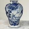 Set of Five 18th Century Dutch Delft Biblical-Themed Garniture Vases