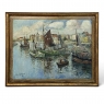 Antique Framed Oil Painting on Canvas by Rene Clarot (1882-1972)