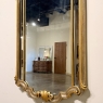 Antique Italian Gilded and Painted Rococo Style Mirror