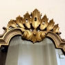 Antique Italian Gilded and Painted Rococo Style Mirror