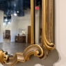 Antique Italian Gilded and Painted Rococo Style Mirror