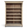 Antique Dutch Neoclassical Open Bookcase in Solid Stripped White Oak