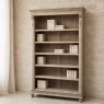 Antique Dutch Neoclassical Open Bookcase in Solid Stripped White Oak