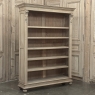 Antique Dutch Neoclassical Open Bookcase in Solid Stripped White Oak