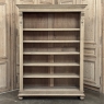 Antique Dutch Neoclassical Open Bookcase in Solid Stripped White Oak