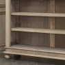 Antique Dutch Neoclassical Open Bookcase in Solid Stripped White Oak