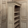 Antique Dutch Neoclassical Open Bookcase in Solid Stripped White Oak