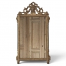 19th Century Italian Louis XVI Hand-Carved Giltwood and Painted Mirror