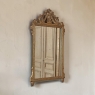 19th Century Italian Louis XVI Hand-Carved Giltwood and Painted Mirror