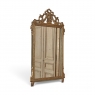 19th Century Italian Louis XVI Hand-Carved Giltwood and Painted Mirror