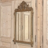 19th Century Italian Louis XVI Hand-Carved Giltwood and Painted Mirror