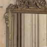 19th Century Italian Louis XVI Hand-Carved Giltwood and Painted Mirror