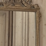 19th Century Italian Louis XVI Hand-Carved Giltwood and Painted Mirror