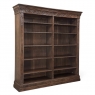 Antique Dutch Neoclassical Walnut Open Bookcase