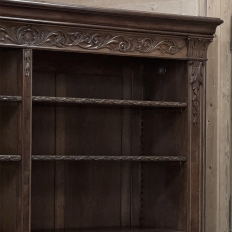 Antique Dutch Neoclassical Walnut Open Bookcase