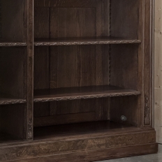 Antique Dutch Neoclassical Walnut Open Bookcase