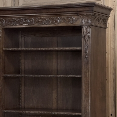 Antique Dutch Neoclassical Walnut Open Bookcase