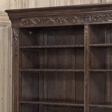 Antique Dutch Neoclassical Walnut Open Bookcase