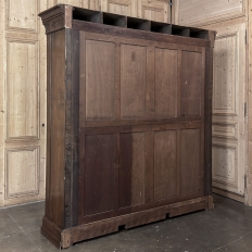 Antique Dutch Neoclassical Walnut Open Bookcase