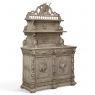 19th Century French Renaissance Hunt Buffet in Stripped Oak