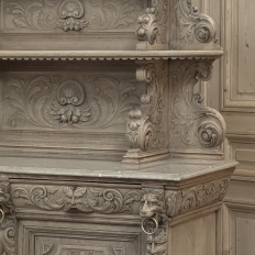 19th Century French Renaissance Hunt Buffet in Stripped Oak