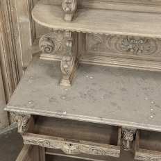 19th Century French Renaissance Hunt Buffet in Stripped Oak