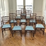 Set of 10 Edwardian Mahogany Dining Chairs includes 2 Armchairs