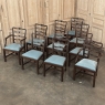 Set of 10 Edwardian Mahogany Dining Chairs includes 2 Armchairs