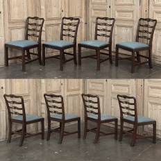 Set of 10 Edwardian Mahogany Dining Chairs includes 2 Armchairs