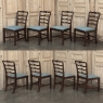 Set of 10 Edwardian Mahogany Dining Chairs includes 2 Armchairs