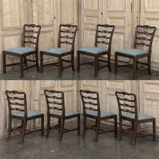 Set of 10 Edwardian Mahogany Dining Chairs includes 2 Armchairs