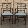 Set of 10 Edwardian Mahogany Dining Chairs includes 2 Armchairs