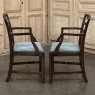 Set of 10 Edwardian Mahogany Dining Chairs includes 2 Armchairs