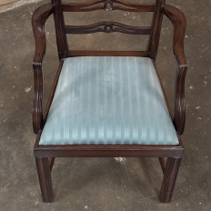 Set of 10 Edwardian Mahogany Dining Chairs includes 2 Armchairs