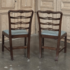 Set of 10 Edwardian Mahogany Dining Chairs includes 2 Armchairs