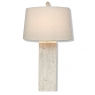 Mid-Century Travertine Table Lamp