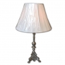 19th Century Pewter Candlestick Lamp ca. 1880