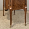Antique French Louis XVI Marquetry Rouge Marble Top Commode