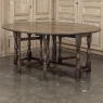 Early 19th Century Antique English Oak Gateleg Dining Table