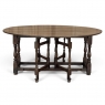 Early 19th Century Antique English Oak Gateleg Dining Table
