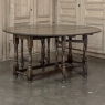 Early 19th Century Antique English Oak Gateleg Dining Table