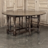 Early 19th Century Antique English Oak Gateleg Dining Table